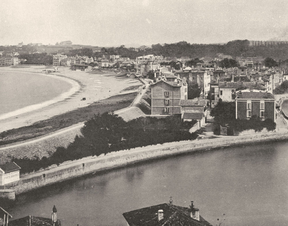 PYRÉNÉES-ATLANTIQUES. Saint-Jean-de-Luz- Vue générale 1903 old print